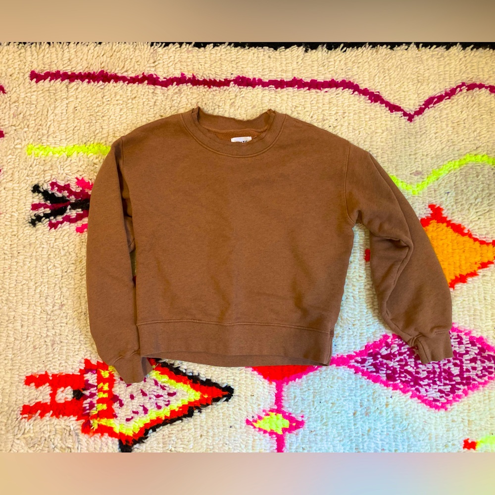 Mate the Label Fleece Raw Neck David Sweatshirt Small